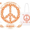 New MARIAGE FRÈRES TOTE BAG 'FLOWER SUMMER'
